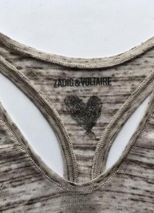 Трикотажна майка zadig & voltaire5 фото