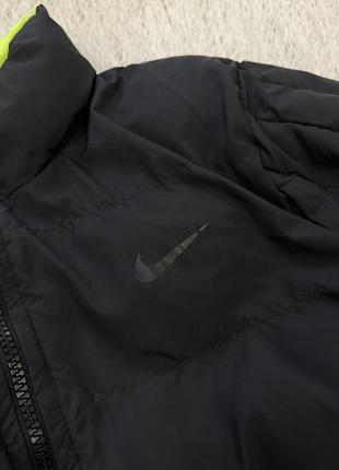 Оригинальная мужская двухсторонняя куртка пуховик найк nike3 фото