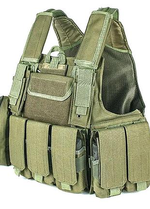 Плитоноска з шістьма підсумками po16 olive