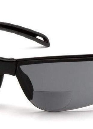 Очки pyramex ever-lite bifocal (gray +1.5) h2max anti-fog, бифокальные серые с диоптриями