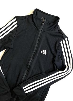 Кофта олімпійка спортивна adidas без капюшона на блискавці1 фото