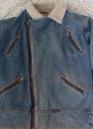 Тепла куртка джинсова