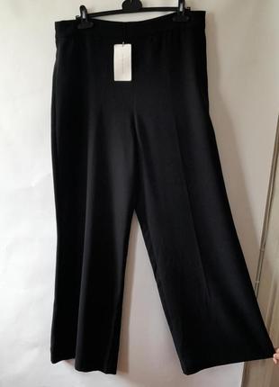 Стильные широкие брюки высокая талия xxl2 фото