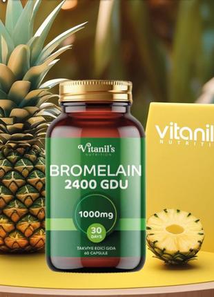 Дієтична добавка "bromelain" vitanil's