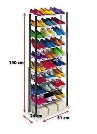 Полка для обуви на 30 пар amazing shoe rack