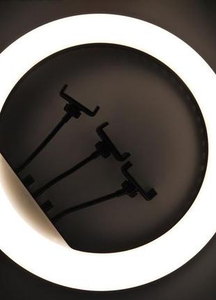 Кільцева led лампа rl-18 45см 220v 3 крепл.тел. + пульт + чохол9 фото