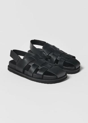 Босоніжки zara шкіра 32 339 фото