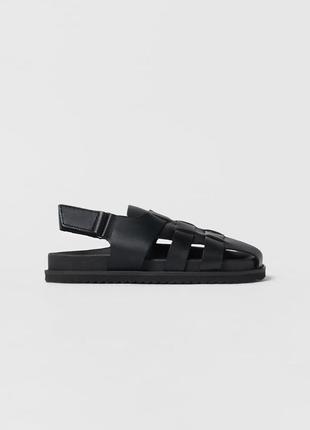 Босоніжки zara шкіра 32 338 фото