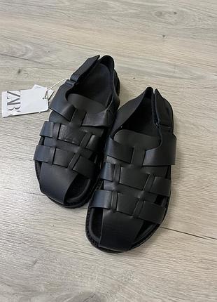 Босоніжки zara шкіра 32 334 фото