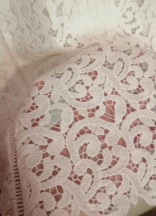 Женское белое кружевное вечернее платье kaleidoscope7 фото