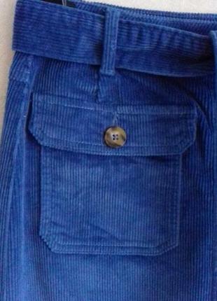 Хлопок вельветовая юбка на пуговицах в двух цветах7 фото
