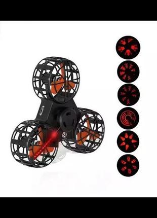 Літаючий спиннер дрон flying fidget spinner з підсвічуванням