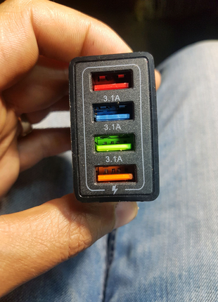 Usb заряджання 3 а 5b 4порти
