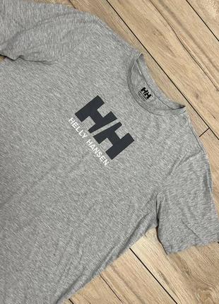 Мужская легкая летняя футболка бег лого helly hansen xl6 фото