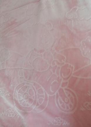 Детское зимнее одеяло (розовое и бежевое)