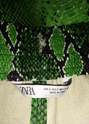 Zara шикарная юбка, лимитированная серия, змеиный принт6 фото