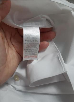 Рубашка мужская белая длиный рукав р 44-46  бренд "next"4 фото