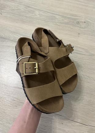 Босоножки zara кожа 34