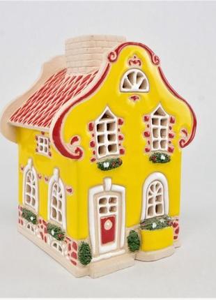 Керамический домик подсвечник - аромалампа  "барокко". домашний декор от "керомисто"
