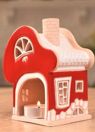 Керамічний будиночок-підсвічник "романтика"