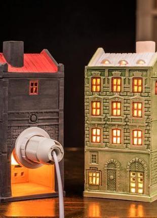 Керамический домик подсвечник "площа ринок 26" львов