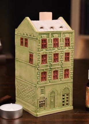 Керамический домик подсвечник "площа ринок 26" львов