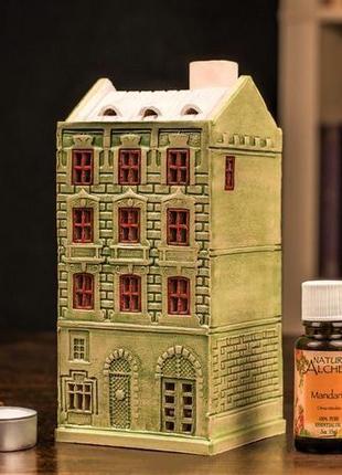 Керамический домик подсвечник "площа ринок 26" львов