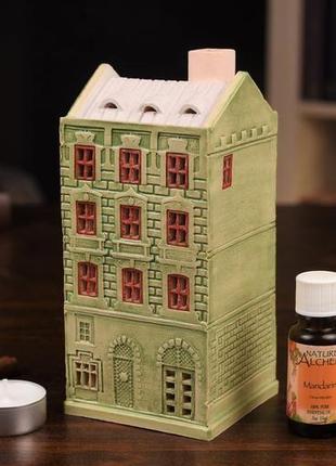 Керамический домик подсвечник "площа ринок 26" львов