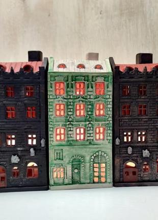 Керамический домик подсвечник "площа ринок 26" львов