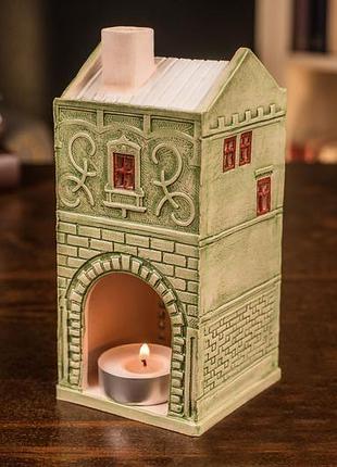 Керамический домик подсвечник "площа ринок 26" львов