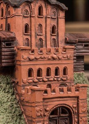 Керамический домик миниатюра "золотые ворота" киев7 фото