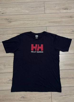 Мужская легкая летняя футболка бег лого helly hansen xl