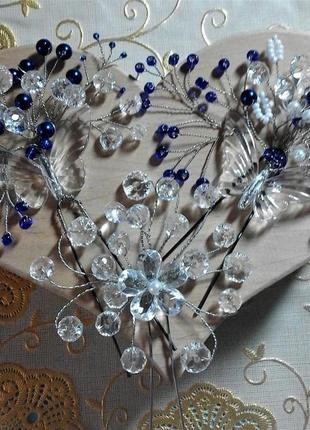 Шпильки для волосся метелик