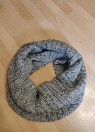 Сірий снуд asos шарф капор шапка