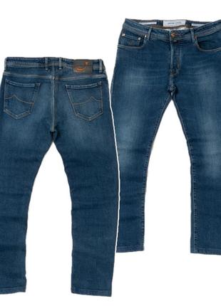 Jacob cohen blue faded style j688 slim fit jeans мужские джинсы
