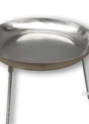 Сковорода – диск для пікніка з нержавіючої сталі - 32см