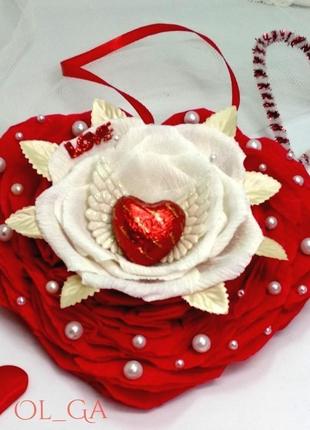 Сладкая подвеска "валентинка love "4 фото