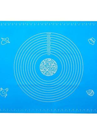 Силіконовий кондитерський килимок для розкочування тіста 50х70 см3 фото