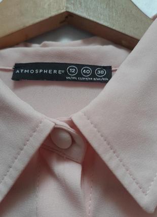 Рубашка нежно розовая пастельная2 фото