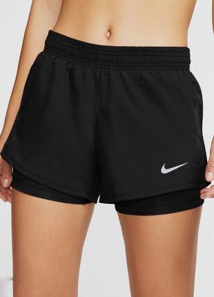 Спортивные двойные шорты nike1 фото