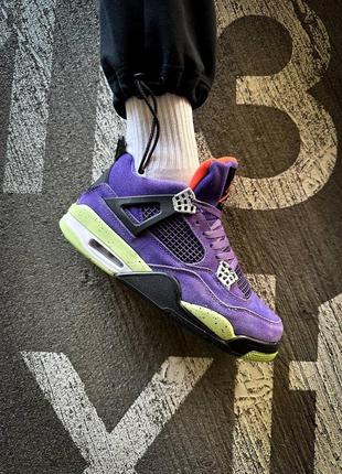 Nike air jordan 4 "paris violet"человеческое качество высокое удобны в носке повседневные кроссовки