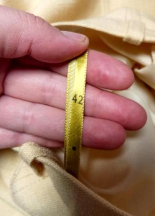 Юбка миди,45% шерсть,желто-слоломенного цвета р.42-l ,от your sixth sense10 фото