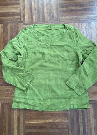 Elemente clemente  oska нова лляна дизайнерська блуза сорочка uno denmark 🇩🇰 s-m