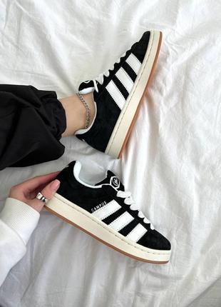 Кроссовки adidas campus white black