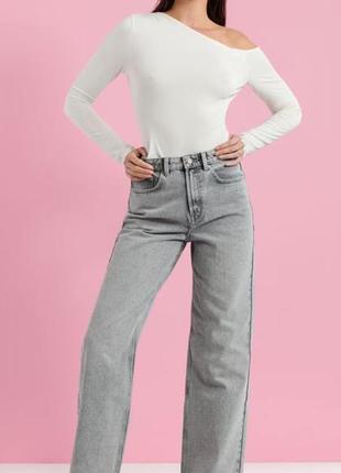 Sinsay джинсы палаццо,широкие,клеш,серые, женские 34(42р)р3 фото
