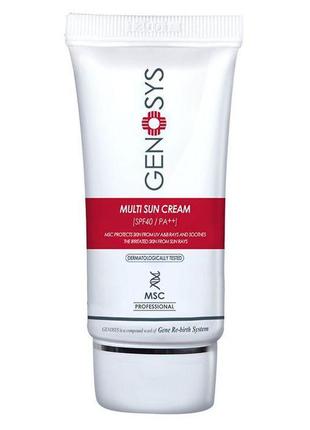 Сонцезахисний крем genosys multi sun cream spf40 40 мл