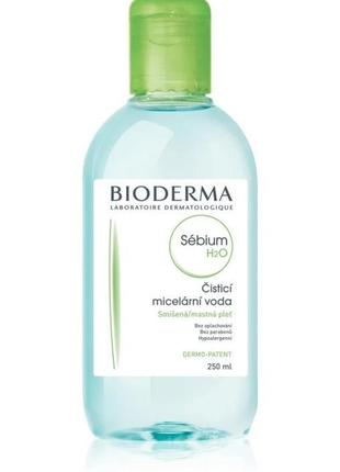 Bioderma sebium h2o міцелярна вода для комбінованої та жирної ...