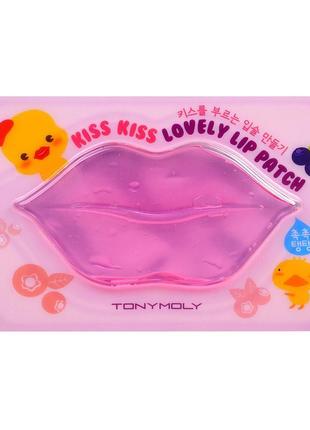 Маска для губ tony moly kiss kiss lovely lip patch 10 г