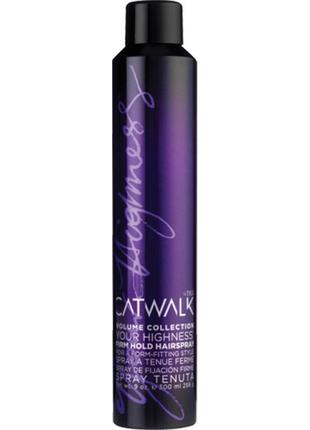 Лак для волосся tigi catwalk firm hold фіксації середньої обся...