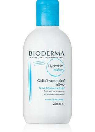 Bioderma hydrabio lait очищаюче молочко для шкіри дегідратованої